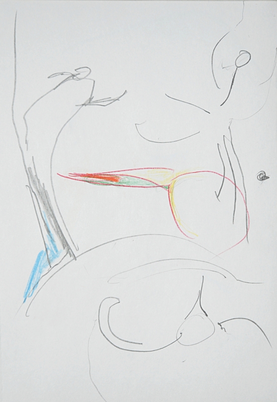 Fliehende, 14,8x10,3 cm, 2007