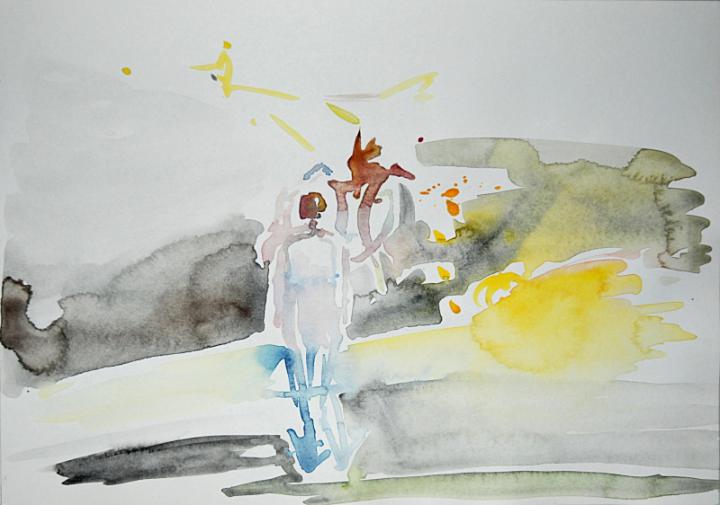 Danach, 18x24 cm, 2005