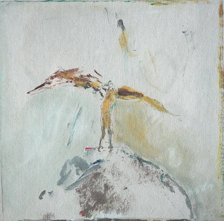 Vogel-Phönix aus der Asche, 30x30 cm, 2009