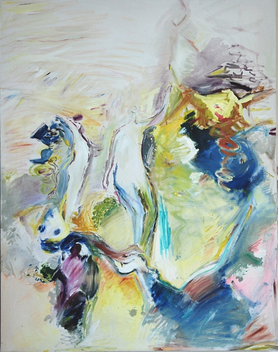 get up - handshake, 85x115 cm