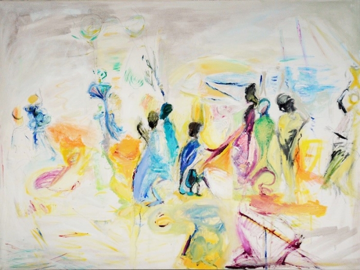 Durchgang (Wasserträger), 115x80 cm, - 2017