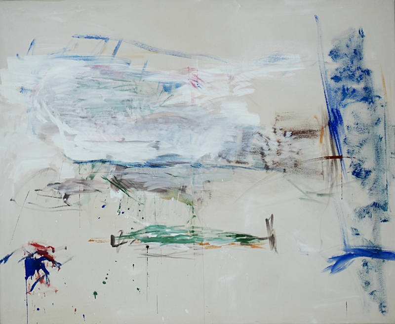 davongekommen (Wächter), 115x140 cm, 1996