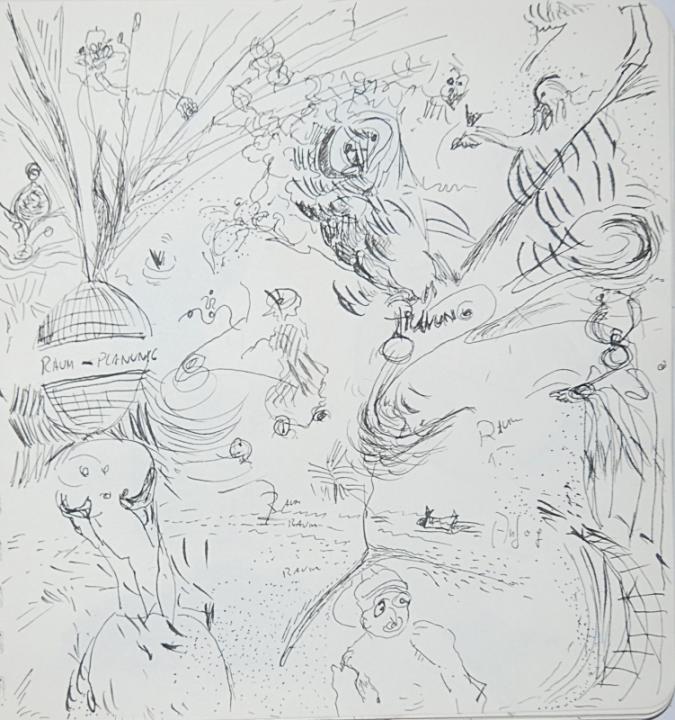 Raumplanung, 19x20 cm, 2009